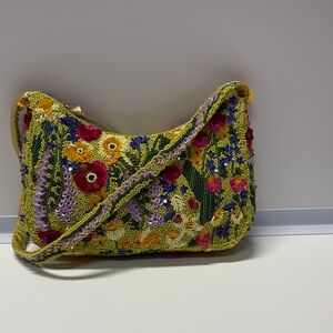 Floral Beaded Women's Bag